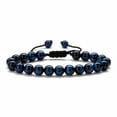 thumbnail image 1 of Turandoss Adjustable Beaded 8mm Tiger Eye Lava Rock Rope Bracelets for Men Matching Lava Stone Coworkers Office Jewelry Birthday Gifts for Men Boys Husband, 1 of 7