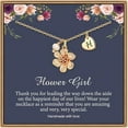 thumbnail image 1 of Turandoss Flower Girl Gifts Heart Initial Pearl H Necklace Flower Girl Proposal Dainty Letter Necklace Gifts from Bride Bridesmaid Wedding Gift for Flowers Girls, 1 of 7