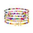 thumbnail image 1 of Turandoss Gifts for Girls Teen Girls Gift Colorful Beaded Heart Initial M Bracelet for Girls Kid Jewelry 6 7 8 9 10 11 12 13 14 Year Old Girl Tween Teenage Girl Mothers Day Birthday Gift Idea, 1 of 8
