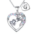 thumbnail image 1 of Turandoss Gifts for GirlsJewelry for Girls 4-6 Unicorn G Initial Heart Necklaces Unicorn Jewelry Gifts for Niece Daughter, 1 of 8