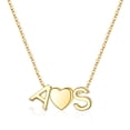 thumbnail image 1 of Turandoss Heart Initial Necklace for Women 14K Gold Plated Dainty 2 Letters A-Z with Heart Personalized Love Pendant Jewelry Birthday Valentine's Day Gifts for Women Girls, 1 of 8