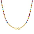 thumbnail image 1 of Turandoss Heart Initial Necklaces for Girls 14K Gold Plated Colorful Beaded Tiny Heart Pendant Choker Letter a-z Kids Jewelry Birthday Gifts for Women Girls Age 8-12, 1 of 8