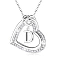 thumbnail image 1 of Turandoss Heart Initial Necklaces for Women Girls Dainty 14K Gold Plated Cubic Zirconia Letter a-z Pendant Jewelry Anniversary Birthday Gifts for Teen Girlfriend Wife Mom Adults, 1 of 7