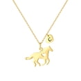 thumbnail image 1 of Turandoss Horse Necklace for Women Gold Horse Pendant for Girls Necklace Horse Jewelry for Girls Horse Stuff for Girls Kids Heart Alphabet C Necklaces for Girls Little Girl Jewelry, 1 of 8