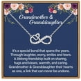 thumbnail image 1 of Turandoss Infinity Heart Necklace Grandma Granddaughter Gifts 925 Sterling Silver Chain 14K White Gold Plated Personalized Jewelry Mothers Day Birthday Gifts for Women Her, 1 of 7