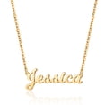thumbnail image 1 of Turandoss Jessica Necklace Custom Name Necklace Personalized 14K Gold Plated Necklace With Name Jessica Customized Necklace for Women Jewelry Gifts for Mom, 1 of 7