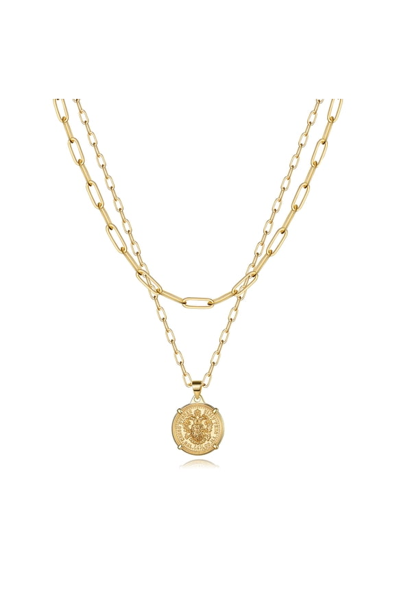 Link Choker Necklaces for WomenChain Set Link Chain Necklace Set Link Chain Thick Layering Chain Necklace for Women Jewelry