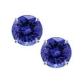 thumbnail image 1 of Turandoss S925 Sterling Silver Birthstone Earrings for Women 0.8Ct Hypoallergenic Tanzanite Stud December Birthday Jewelry Gifts for Women Girls Her, 1 of 8