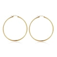 thumbnail image 1 of Turandoss Thick Gold Plated Chunky Large Hollow Tube Hoops Earrings for Women Hypoallergenic Lightweight Jewelry Birthday Gift for Women 13/15/20/25/30/40mm, 1 of 8