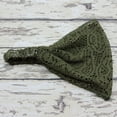 thumbnail image 1 of Turban Bandanas Girl Fashion Hairband Head Stretchy Lace Wide Headband, Green, 1 of 1