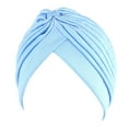 thumbnail image 1 of Turban Cap Solid Color Cross Shape Headdress Brimless Pure Color Beanie Headwrap Party Accessories, 1 of 8