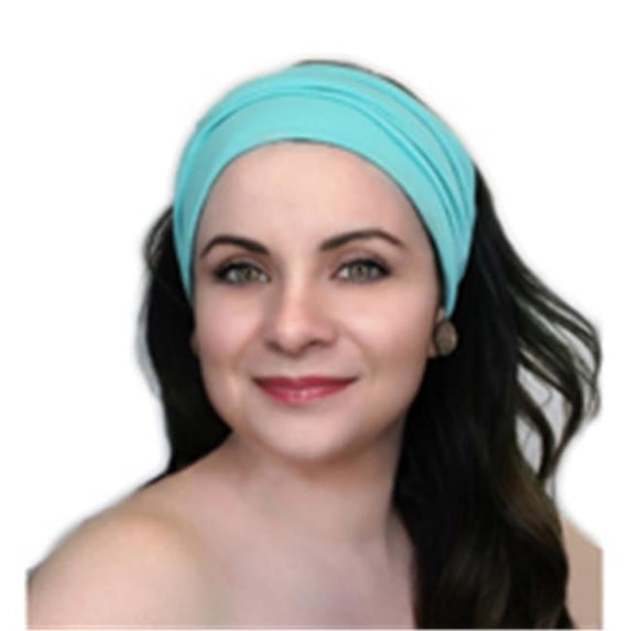 Turban Diva-299-10a Wide Headband-Aqua