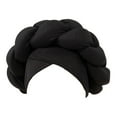 thumbnail image 1 of Turban Head Wraps Big Braid Cross Turban Hat for Women,Pre-Tied Stretchy Soft Fashion Headwear for Women Head Scarf for Hair Wraps Cover, 1 of 2