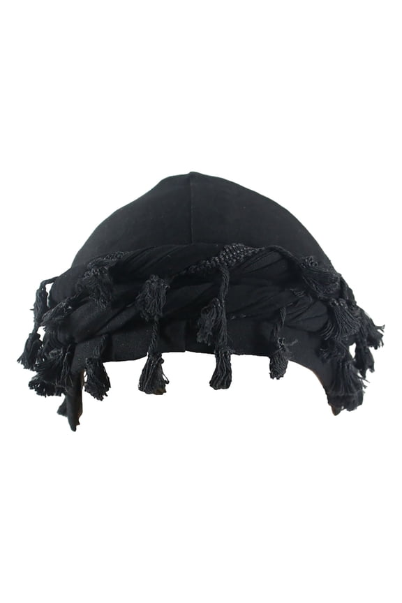 Turban for Men Vintage Twist Head Wraps Satin Lined Halo Turban Head Scarf Lightweight Tassel Beanie Hats