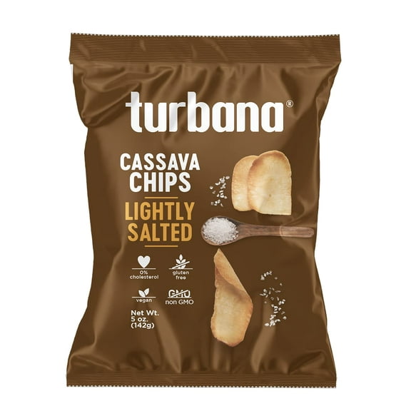 Turbana Cassava Chips - Lightly Salted -Pack of 5 - 5.0 oz