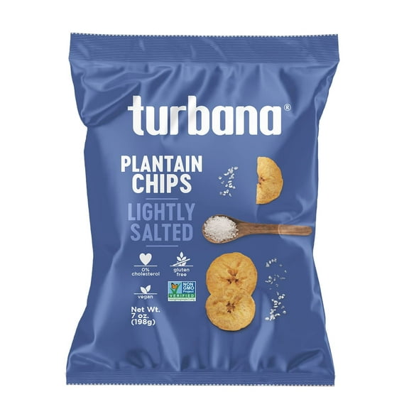 Turbana Lightly Salted Plantain Chips Pack of 5 - 7.0 oz