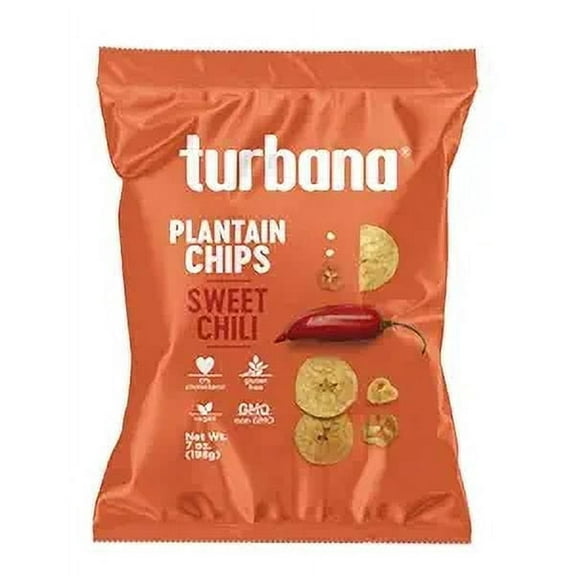 Turbana Sweet Chili Plantain Chips - Pack of 5 - 7.0 oz