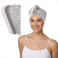 thumbnail image 1 of Turbie Twist 3 pack Microfiber Turbie Twist Hair Towels - Snow Leopard, 1 of 7