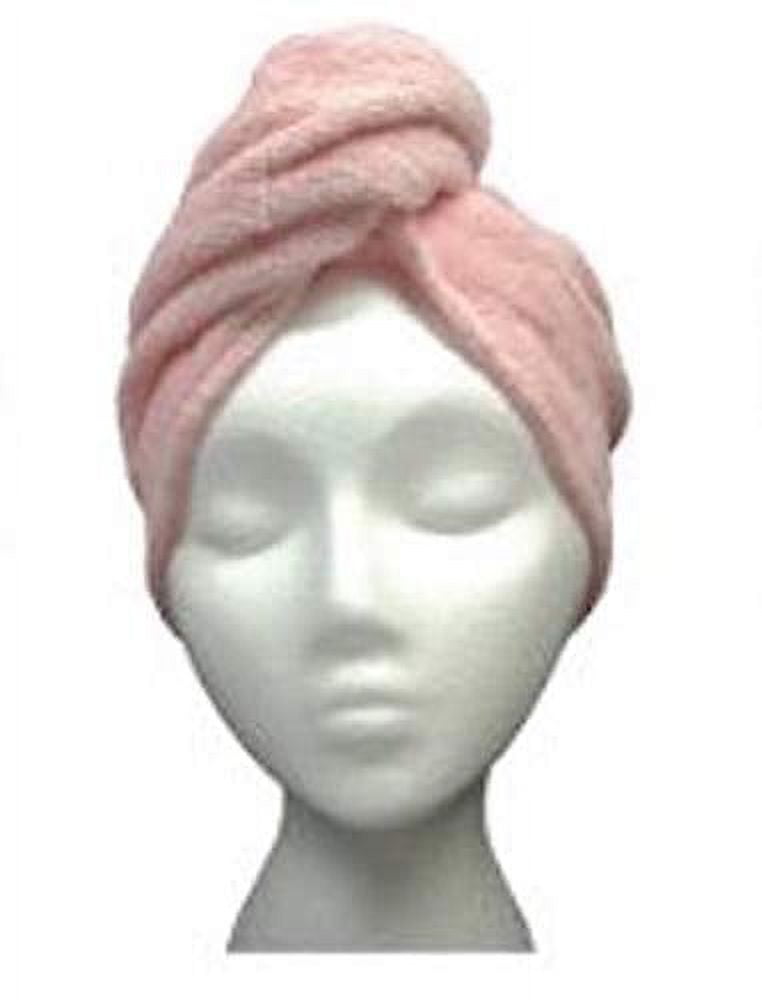 Turbie Twist Cotton Hair Towel Pink Solid Light