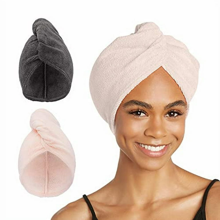Turbie Twist Microfiber Hair Towel Wrap - The Original Quick Dry,  Anti-Frizz Turban Towel for Thick, Long, and Curly Hair - Bathroom  Essential for
