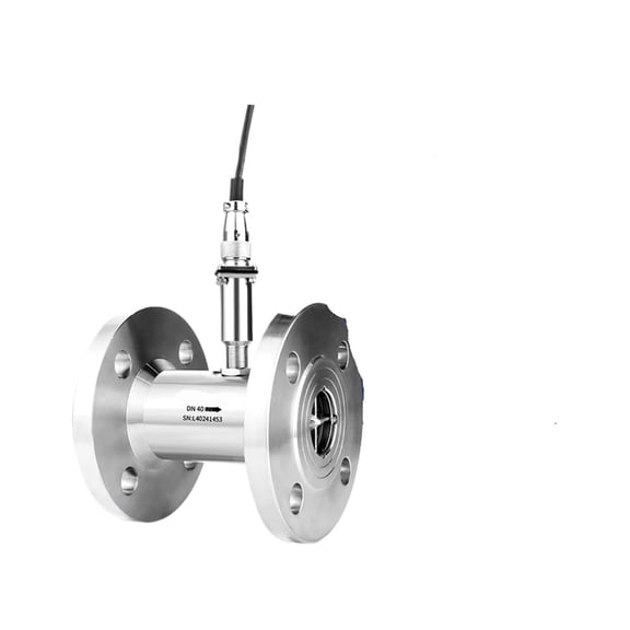 Turbine Flow Meter 24VDC SS304 High Accuracy Pulse Output Diesel Fuel Water Flow Counter