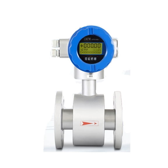 Turbine Water Flowmeter DN65 DN80 DN100 Digital Water Flowmeter Electromagnetic Flow Meter Waste Water Sewage Slurry Measurement 4-20mA RS485 ,Stable Performance