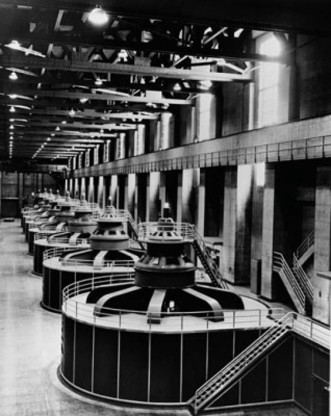 Turbine generators in a dam Hoover Dam Arizona-Nevada border USA Canvas Art - (24 x 36)