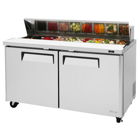 Turbo Air MST-60-N 60" M3 Series Two Door Refrigerated Salad/Sandwich Prep Table