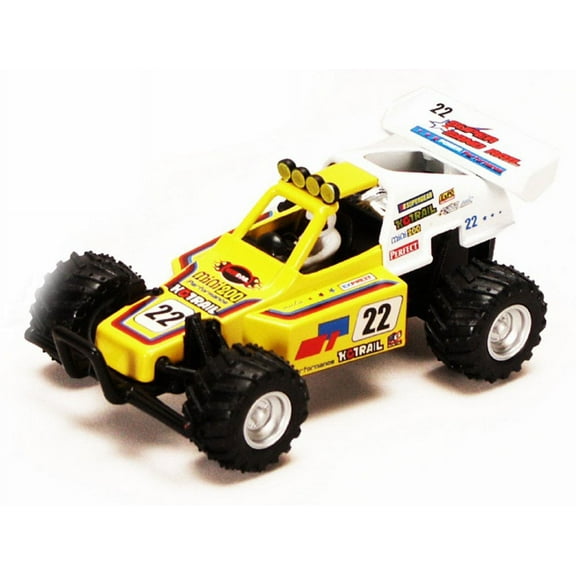 Turbo Buggy #22, Yellow - Kinsmart 5106D - 5" Diecast Model Toy Car (Brand New, but NOT IN BOX)