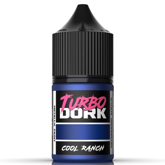 Turbo Dork Cool Ranch Metallic Acrylic Paint 22ml Bottle - Water-based Non-Toxic Metallic Finish Paint