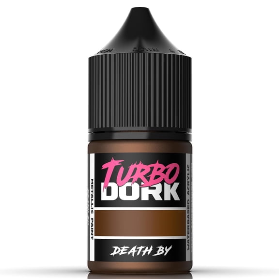 Turbo Dork Death By Metallic Acrylic Paint 22ml Bottle - Water-based Non-Toxic Metallic Finish Paint