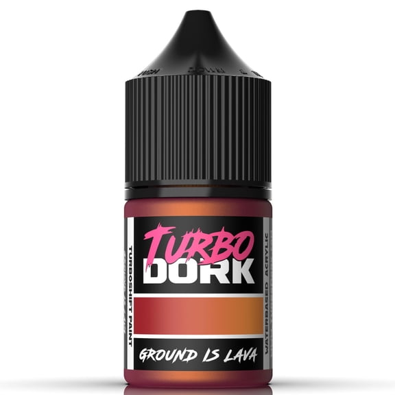 Turbo Dork Ground Is Lava TurboShift Acrylic Paint 22ml Bottle - Water-based Non-Toxic Metallic Color Shifting Paint
