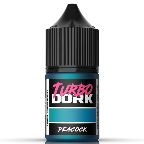 Turbo Dork Peacock TurboShift Acrylic Paint 22ml Bottle - Water-based Non-Toxic Metallic Color Shifting Paint