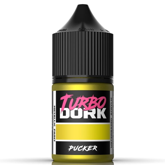 Turbo Dork Pucker Metallic Acrylic Paint 22ml Bottle - Water-based Non-Toxic Metallic Finish Paint