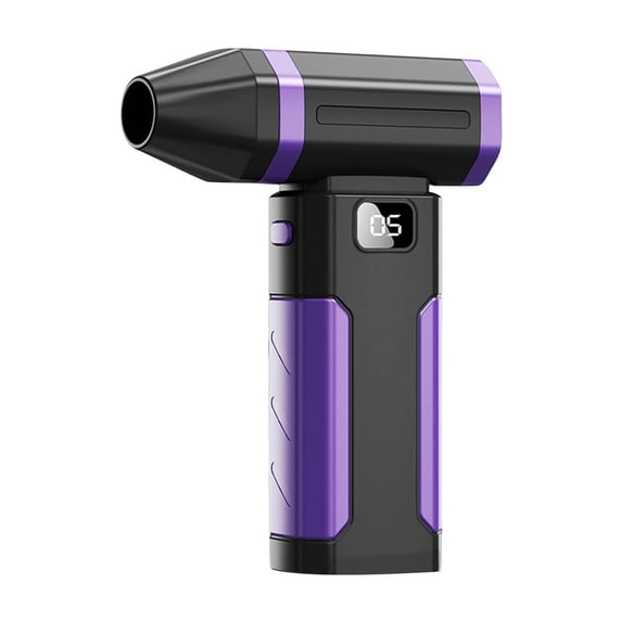 Turbo Dryer Blower for Car Handheld Powerful Abs+Hardware 6000Mah Battery Hair Removal Device with Type-C Charging Digital Display