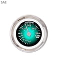 thumbnail image 1 of Turbo Gauge - SAE Pulsar Aqua, Silver Modern Needles, Chrome Trim Rings vintage, 1 of 1