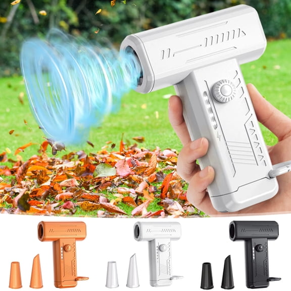 Turbo Handheld Fan 130000 RPM High Speed Rechargeable Portable Mini Fan with LED Light Multifunctional Blower for Camping Outdoor by PALIFEUR