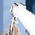 thumbnail image 1 of Turbo High Pressure Shower Head with 4 Bathing Modes, Water Stop Function, Universal Fit for Low Water Pressure, 1 of 6