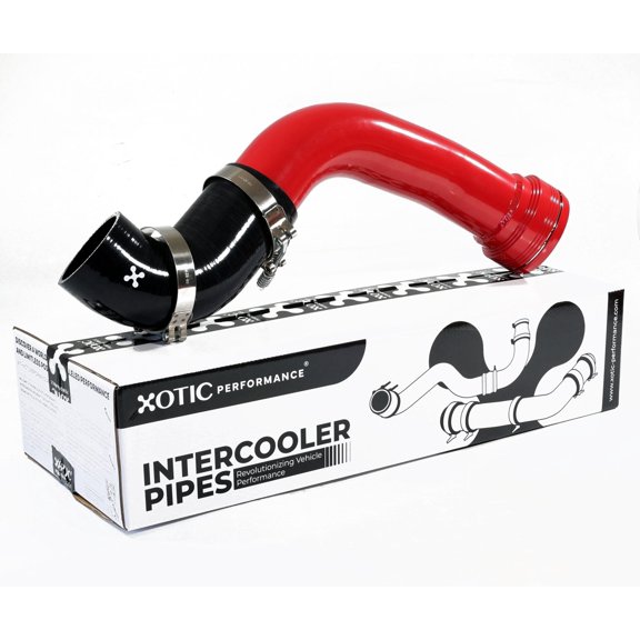 Red Turbo Intercooler Outlet Cold Side Charge Pipe For 2011-2016 Ford Power Stroke 6.7L