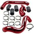 thumbnail image 1 of Turbo Intercooler Pipe & Intake Elbow For 03-07 Ford F250 6.0L Powerstroke Red, 1 of 16