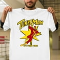 thumbnail image 1 of Turbo Man Jingle All The Way Christmas Graphic Unisex T-Shirt, Funny Movie Gift G0544, Up to Size 5XL, 1 of 2