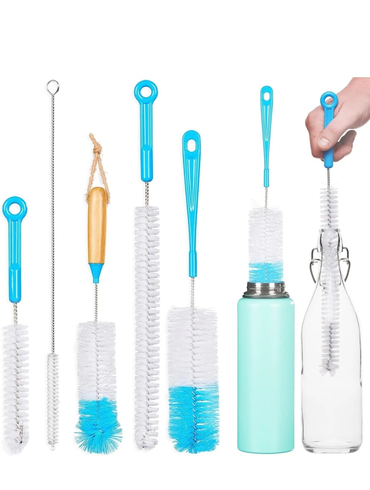 Turbo Microfiber Bottle Brush Cleaner 5 Pack