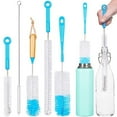thumbnail image 1 of Turbo Microfiber Bottle Brush Cleaner Pack - 5 Pack Long, Brushes for Baby Bottles, Water Bottles, Straws, Tumblers, Wine Decanters and Flasks, 1 of 3
