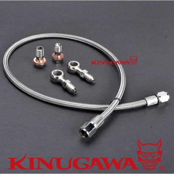 Turbo Oil Feed Line Fit SUBARU WRX w/ Stock Mitsubishi TD04 TD05 /40" long