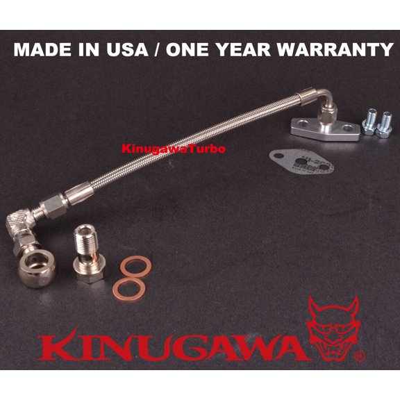 Turbo Oil Feed Line kit Volvo 740 760 940 w/ Garrett T3T4 / T03B T04B T04E B230FT