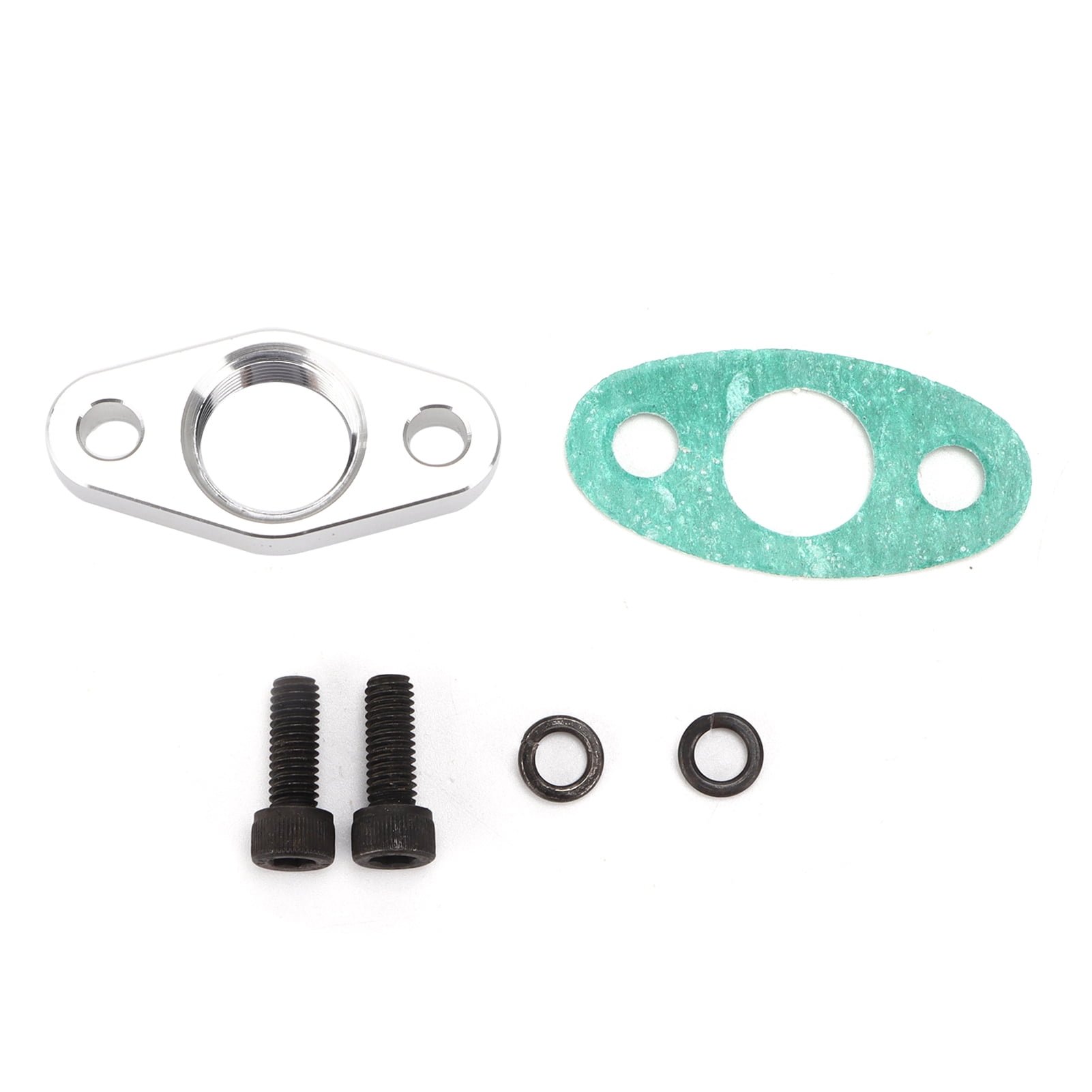 Turbo Oil Return Drain Flange Adapter Kit 1.5in Female 1/2 NPT