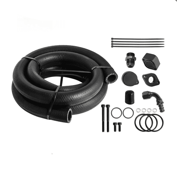 Turbo Piping Kit CCV PCV Reroute Kit For 2011-2019 Ford 6.7L Powerstroke Diesel