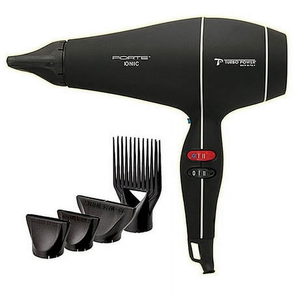 Turbo Power Forte Ionic 3000 Hair Dryer Black/White