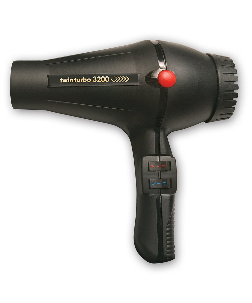 Turbo Power Powerful TT 3200 Ultra Quiet Compact Lightweight Premium Hair Dryer (Black)