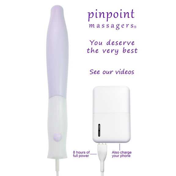 Turbo Powered Pinpoint Massager with Smart Rechargeable USB Power Bank